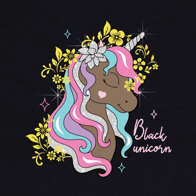 Black Unicorn by POD Anytime